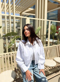 Oversized Poplin Shirt - White